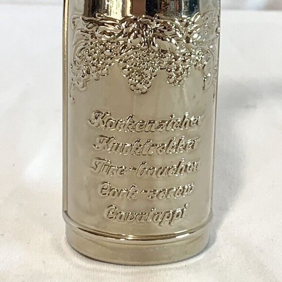 TIRE BOUCHON LUXE Corkscrew Champagne Bottle Cavatappi Mid Century West Germany - Picture 3 of 8